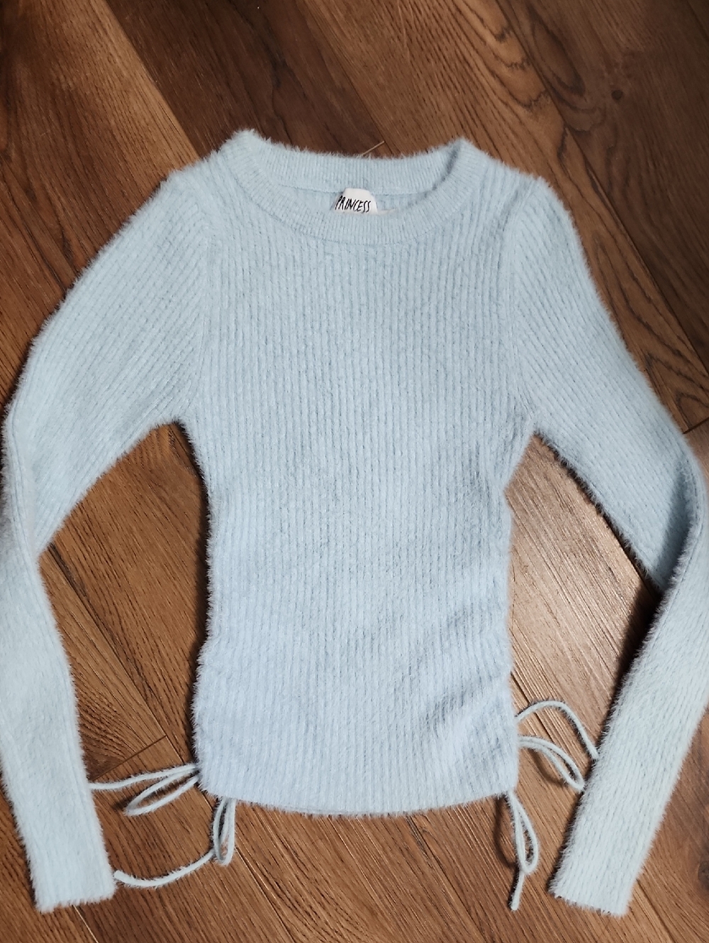 Princess Polly Blue Fuzzy Sweater